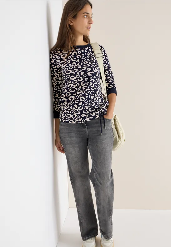 Cecil Sweatshirt Mit Großem Kragen - Fashion Point Onlineshop