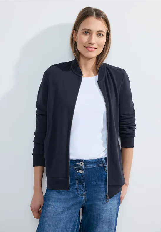 Jas met rugzakkoorden voor dames in Blauw