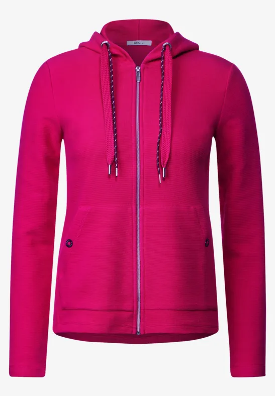 Kapuzen Sweatjacke Damen Sweat Jacke Cecil CECIL Kapuzen