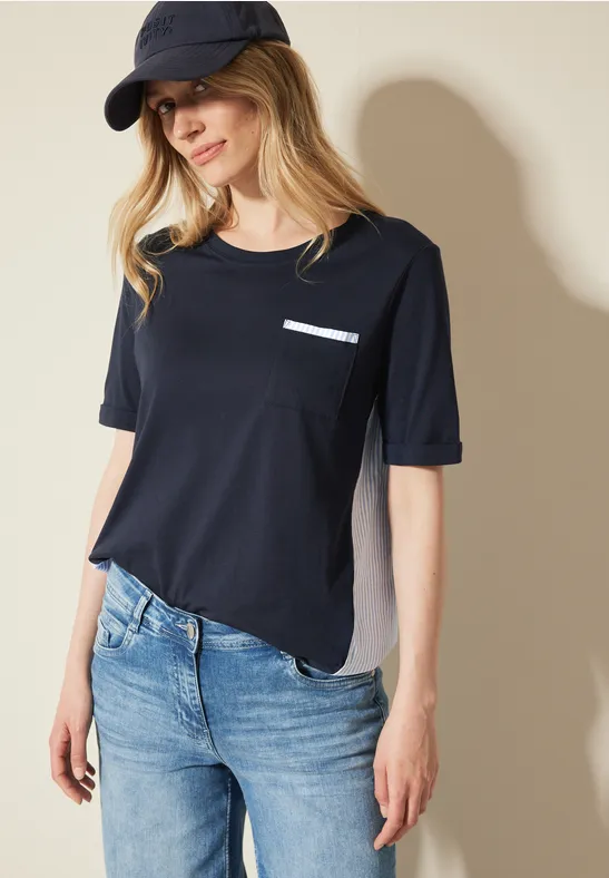 Cecil B323103 Women's T-Shirt (1-Pack), Rainblue, S