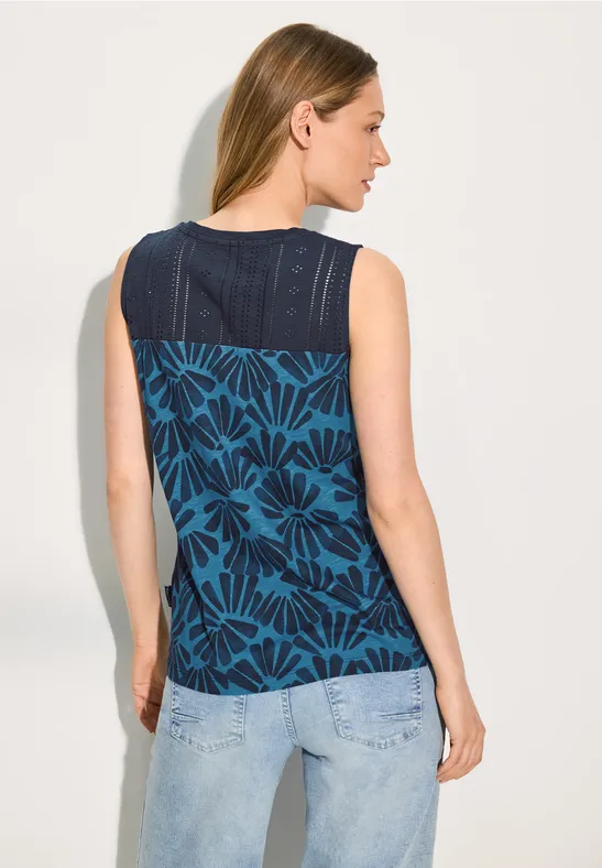 Fijngebreide roomwitte top met ajour hartjes - Fashion to Fashion