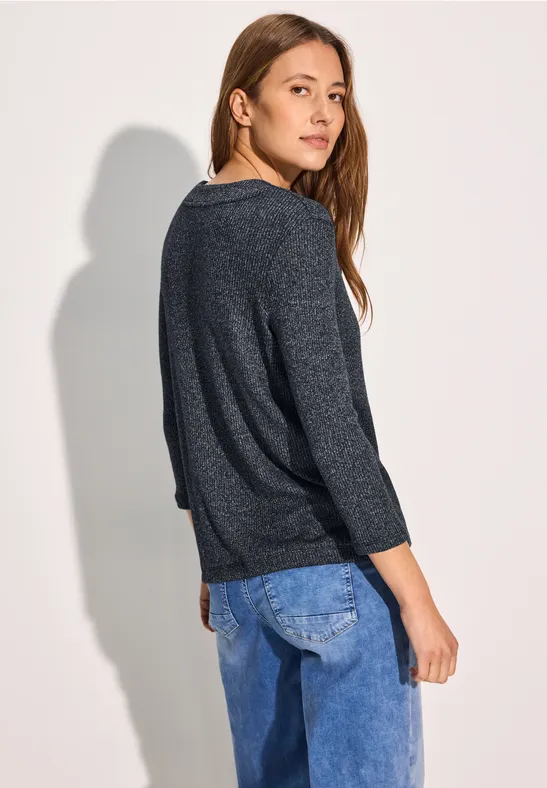 Cosy gebreide trui voor dames in Paars