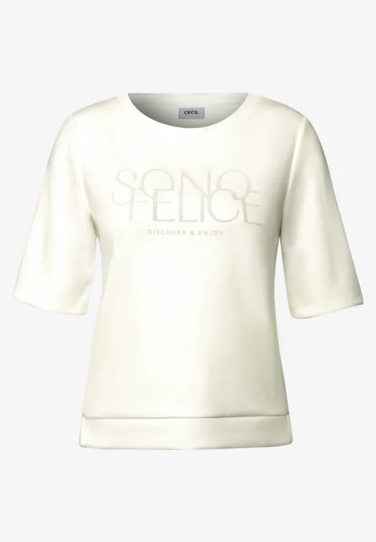 Cecil M WORDING - T-shirt con stampa - blau/blu - Zalando