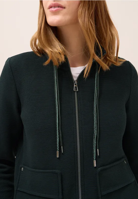 Leichte Ottoman Jacke für Damen in Blau