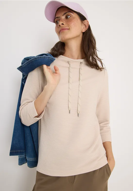 Ottoman Shirt für Damen in Blau