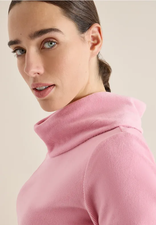 Chemise Femme Cecil à Grand Col – T-shirt Manches Longues, Ourlet élastique, Modal élastanne, Coupe Décontractée - 4