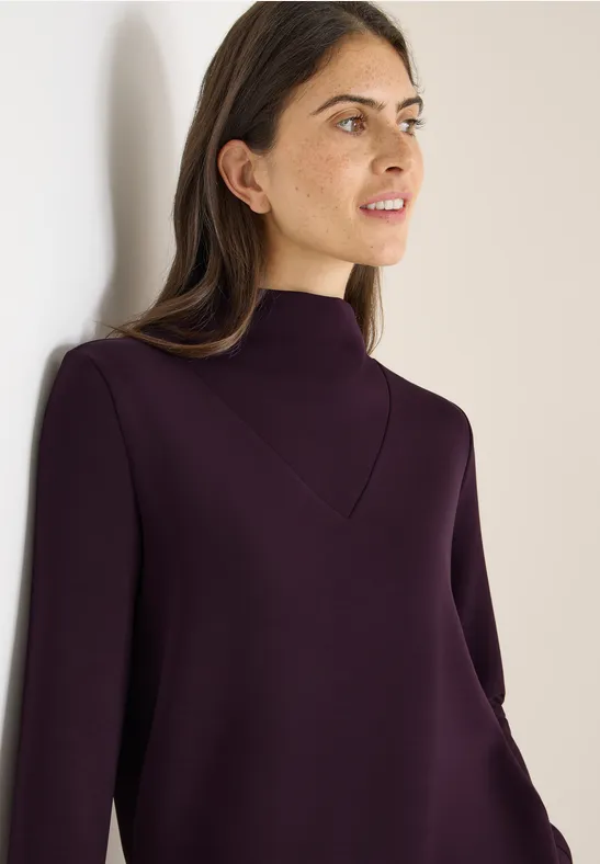 Chemise Femme Cecil à Grand Col – T-shirt Manches Longues, Ourlet élastique, Modal élastanne, Coupe Décontractée - 10