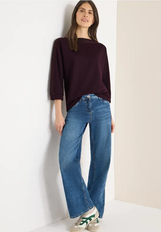 CECIL - Batwing-Shirt Mit Floralem Muster - M Secondhand Kaufen: Nur B