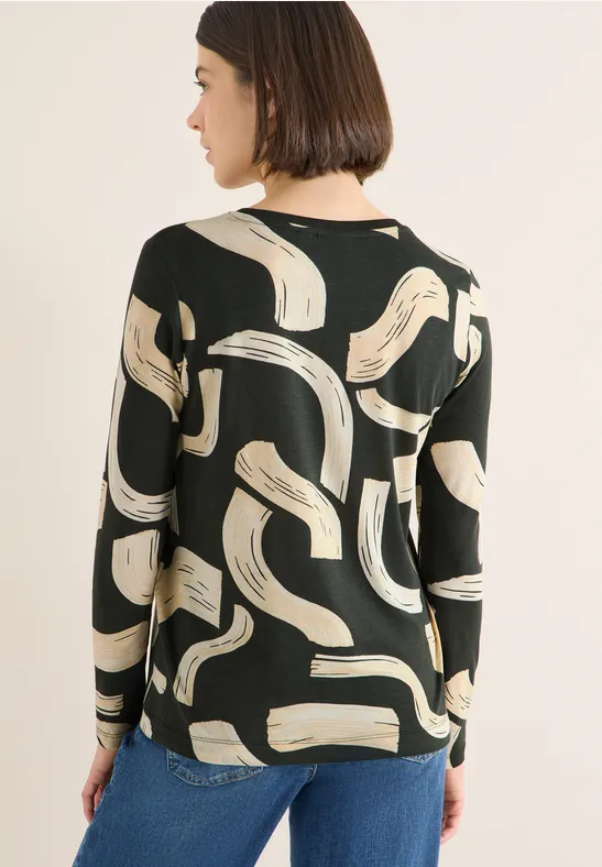 CECIL Gemustertes Shirt Für Damen In Grün | CECIL Produktbild-Vorschau 10