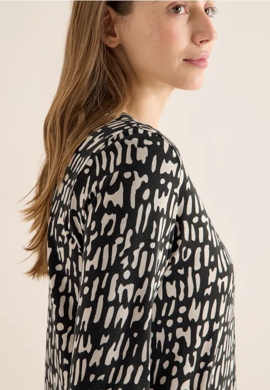 Cecil Damen 3228826 Print-Shirt Im Tunika-Look (1er Pack