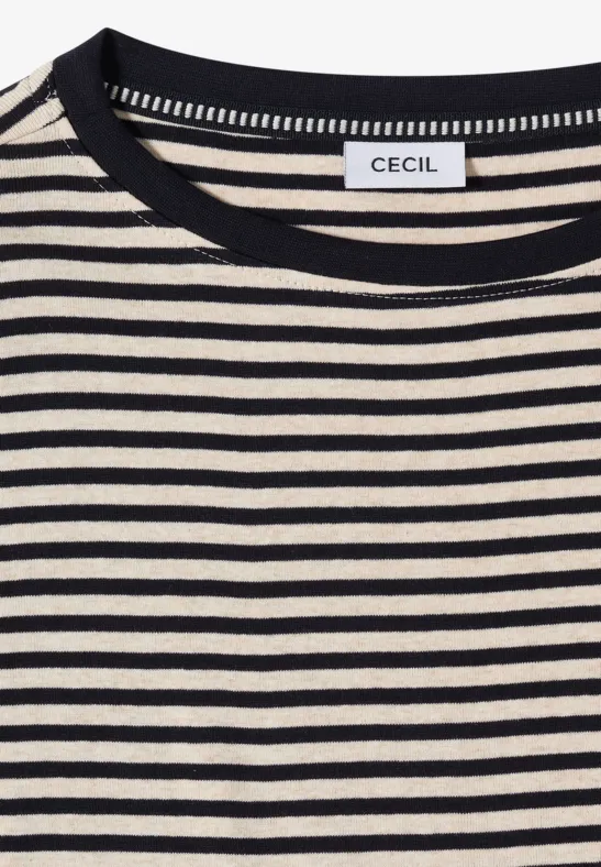 Cecil B323537 Women's Striped Structure Shirt (1-Pack), Deep