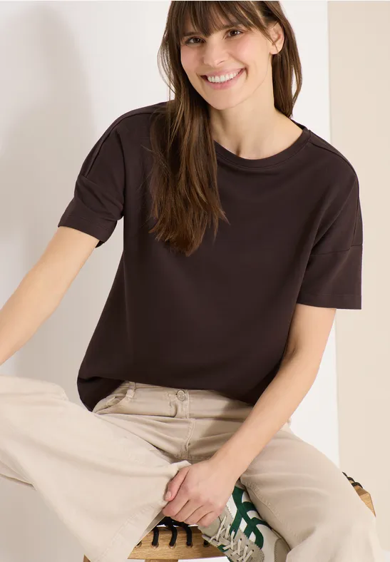 CECIL Soft Touch Shirt - Cloud Blue / Blau | - Cotton Blues