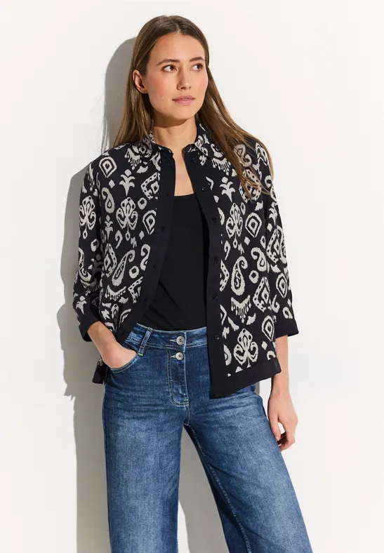 Blouse met bloemenprint voor dames in Wit Blouse met bloemenprint voor dames in Wit