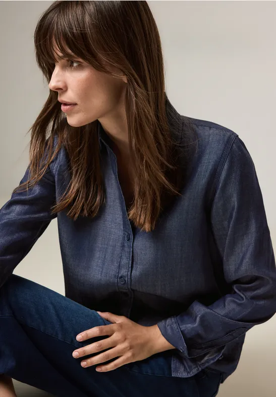 Cecil Blousejurk - blau/donkerblauw denim