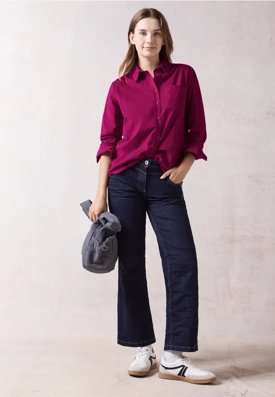 Cecil Damen Cordbluse – Mit Hemdkragen, Langarm Und Stretch-Anteil, Bequem & Lässig
