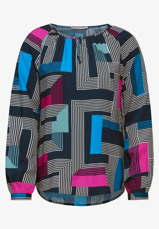 Pullover Mit Grafikmuster Für Damen In Schwarz Produktbild-Vorschau 3