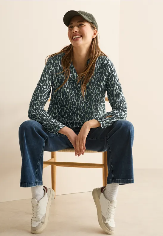 Cecil B345248 Ladies Printed Blouse