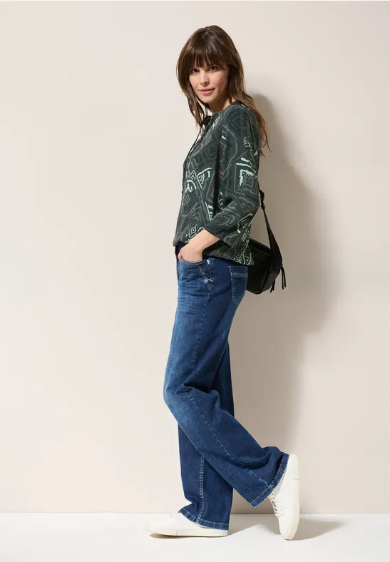 CECIL Bedruckte Bluse für Damen in Multicolour|Grün CECIL