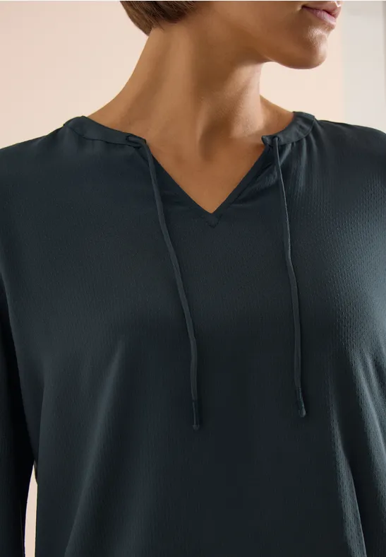 Dames Lange Mouw Crinkle Gaas Linnen Tops Running 3/4 Mouw Dames Lange Mouw Crinkle Gaas Linnen Tops Running 3/4 Mouw