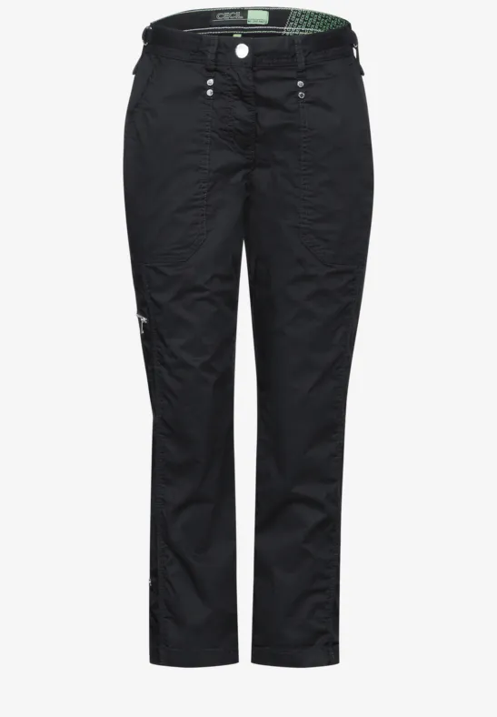 Pantalon EP New York Imprimé Géométrique - Femme - Taille L - Noir - Neuf