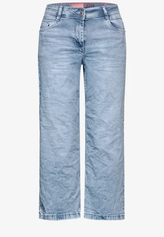 Cecil Dames Wide Leg Jeans, Cool Salvia Green, 26W / 28L