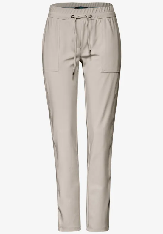Cecil Damen Hose Casual Fit – Mid Waist, Slim Legs, Baumwolle Mit Stretch, Seitliche Taschen, Alltagstauglich
