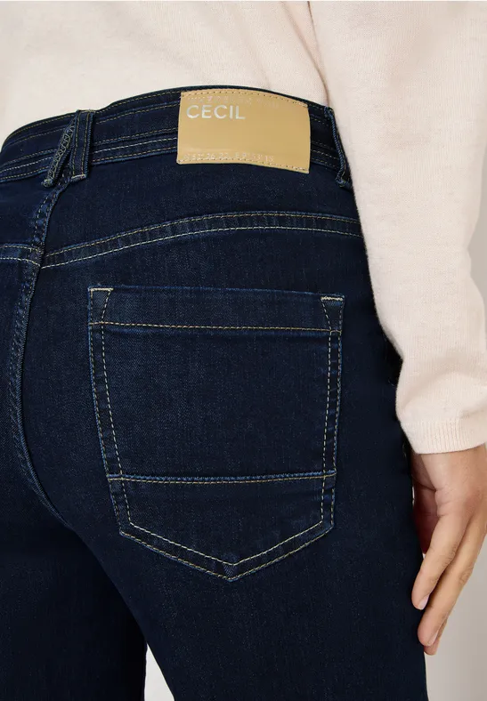 Cecil Jeans Bootcut Donna, Modello Toronto, Vita Alta, Slim Fit, Nero, 5 Tasche, Comfort E Stile Moderno - 6