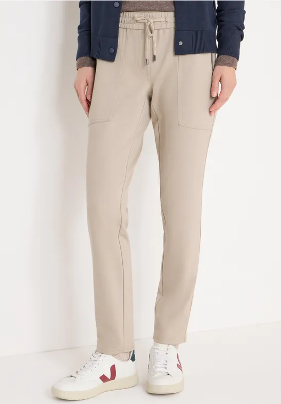 Pantalon Décontracté Cecil Femme - Coupe Fine, Taille Élastique, Jersey Confortable - 6