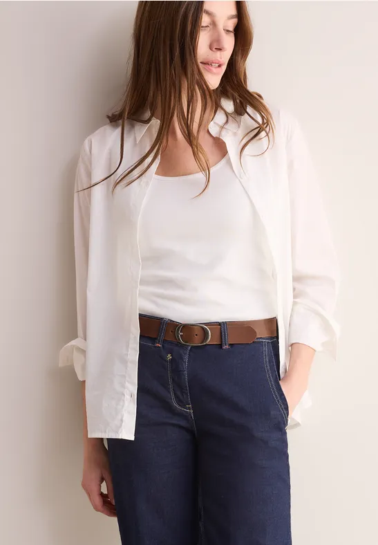 Cecil Damen Basic Gürtel Aus Leder – Mit Ovaler Schnalle, Schlichtes Accessoire Für Jeans & Kleider