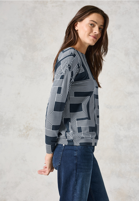 Cecil Big Graphic Button Shirt