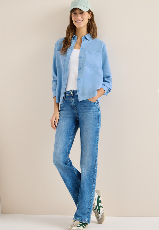 Cecil TOS Color Lyocell Blouse cloud blue