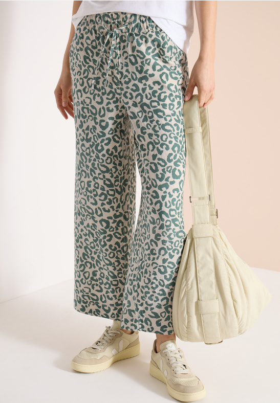 Cecil LINEN Style Neele AOP LI VIS macadamia beige