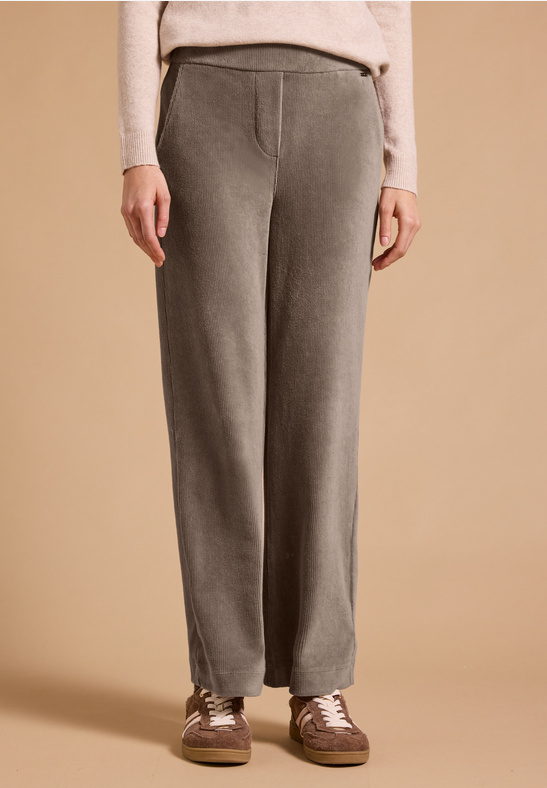 Cecil NOS Style Neele Soft Corduroy earthy taupe
